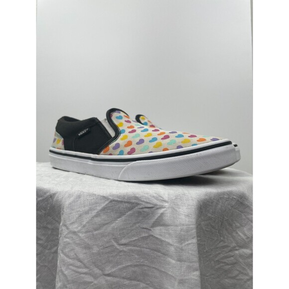 VANS Classic Slip-On Womens 6 Missy 6 VANS Multicolored Hearts Colorful VANS 6 - Picture 1 of 15